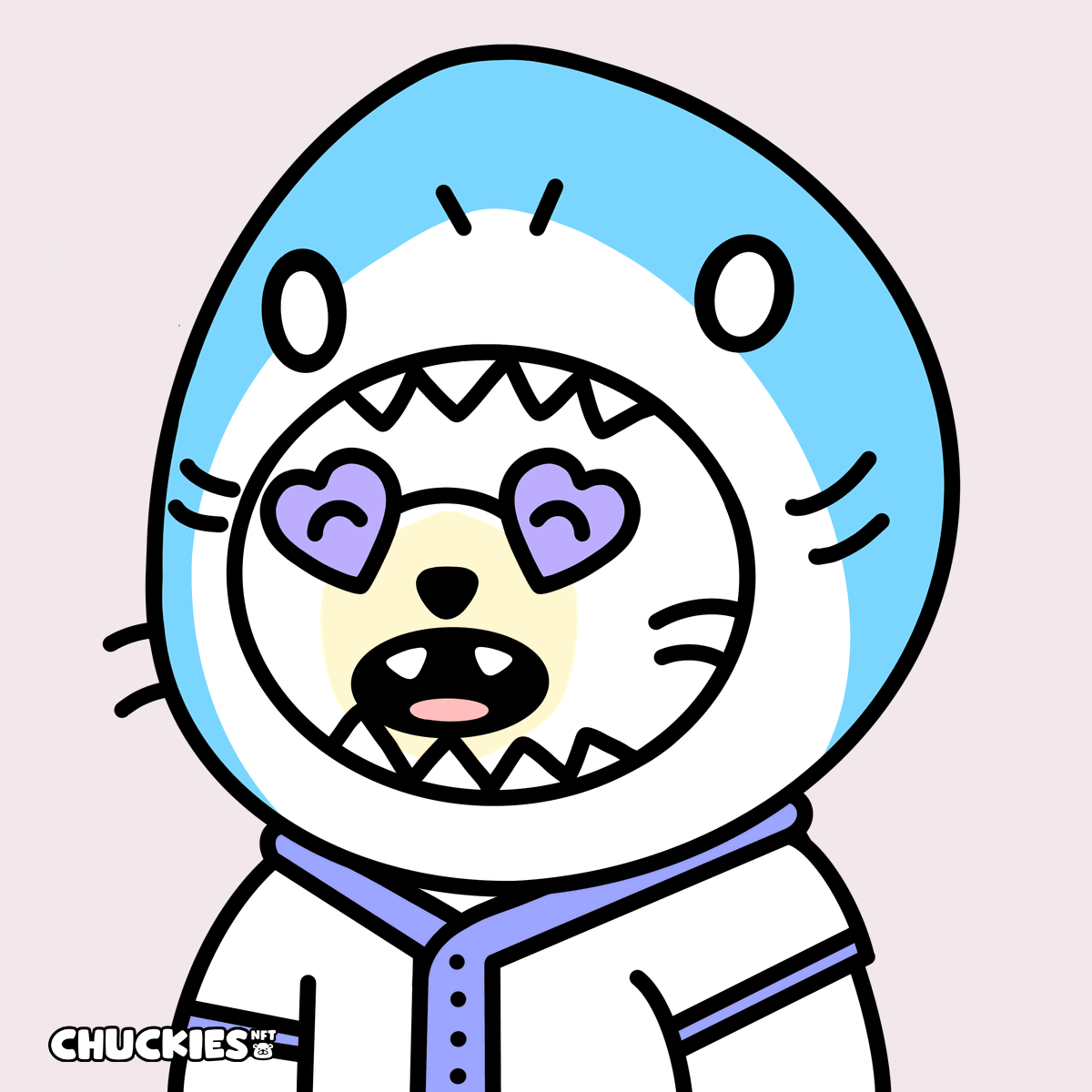 Chuckie shark, animated